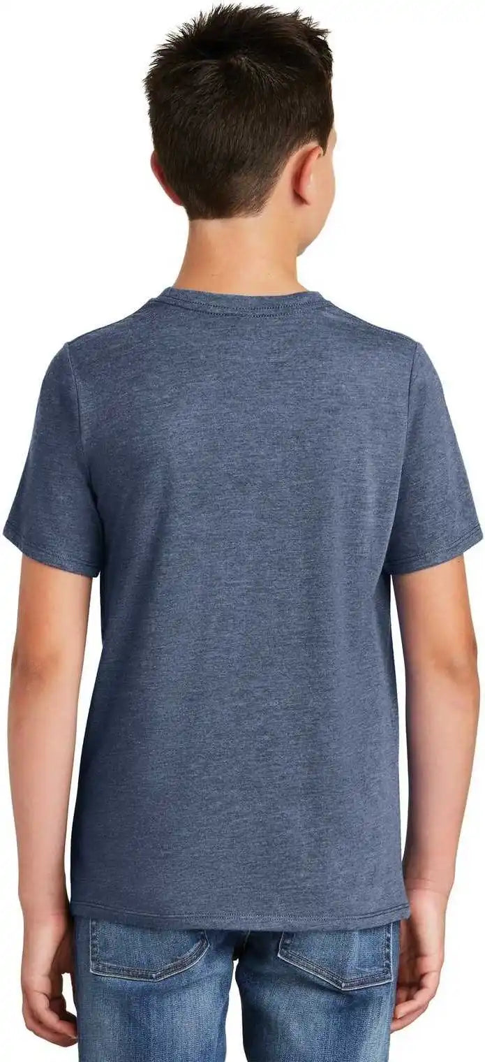 District Dt130y Youth Perfect Tri Tee Navy Frost
