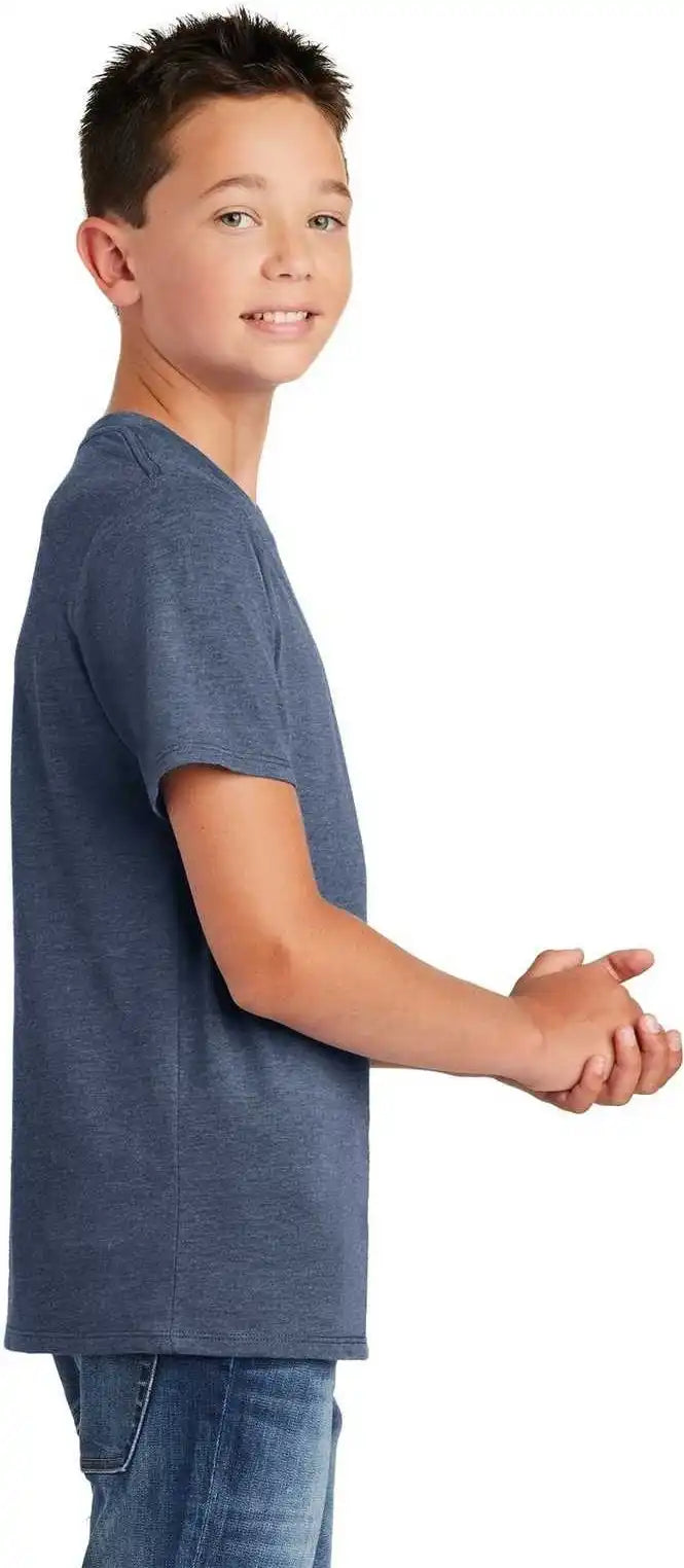 District Dt130y Youth Perfect Tri Tee Navy Frost