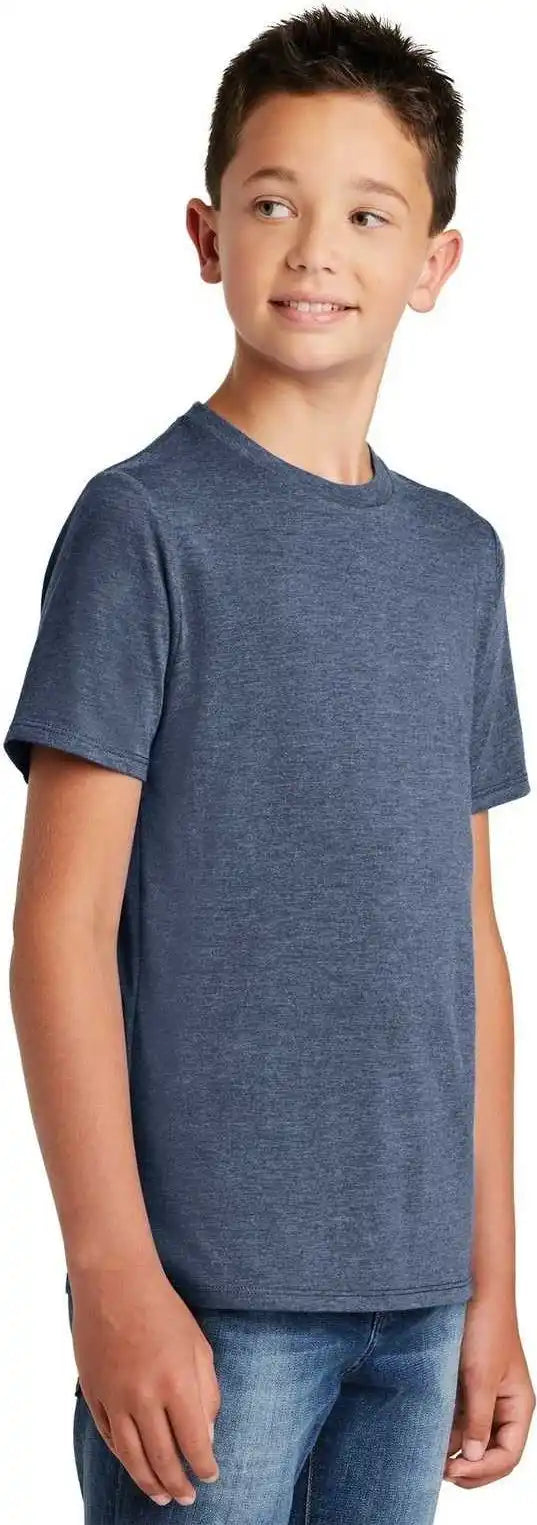 District Dt130y Youth Perfect Tri Tee Navy Frost