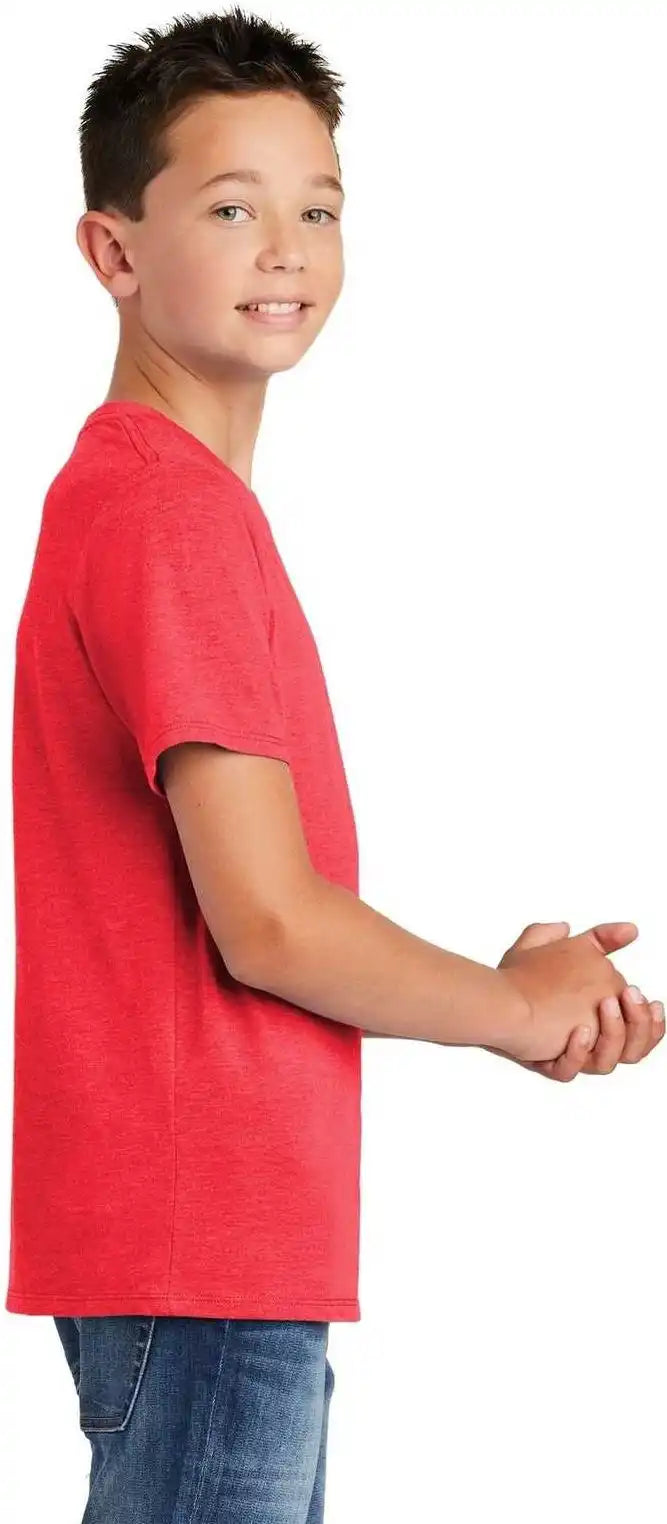 District Dt130y Youth Perfect Tri Tee Red Frost