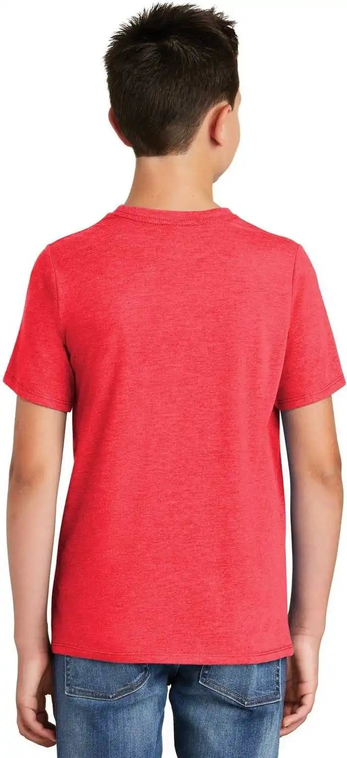 District Dt130y Youth Perfect Tri Tee - Red Frost
