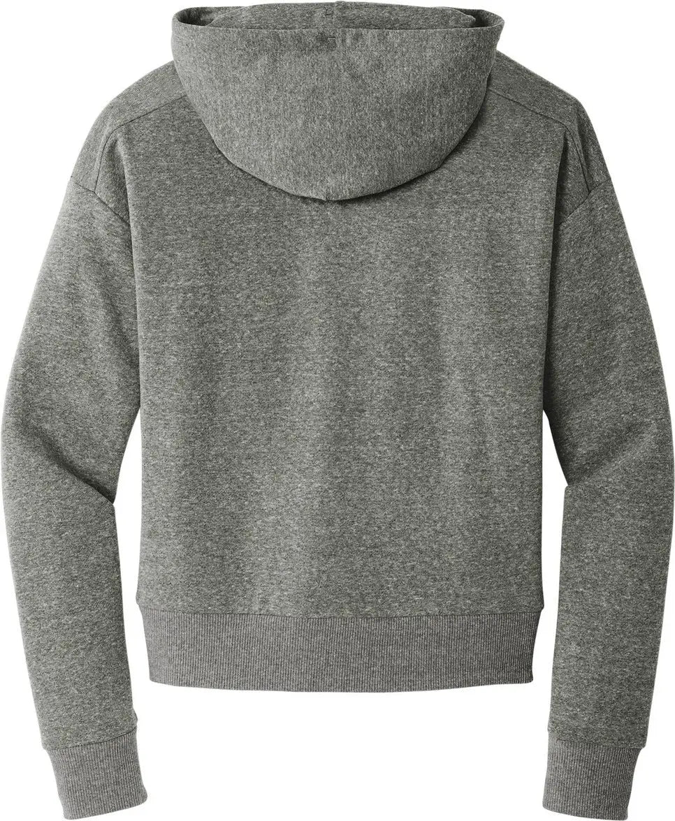 District Dt1311 Women’s Perfect Tri Fleece 1/2-zip Pullover - Heathered Charcoal - Ladies Xs