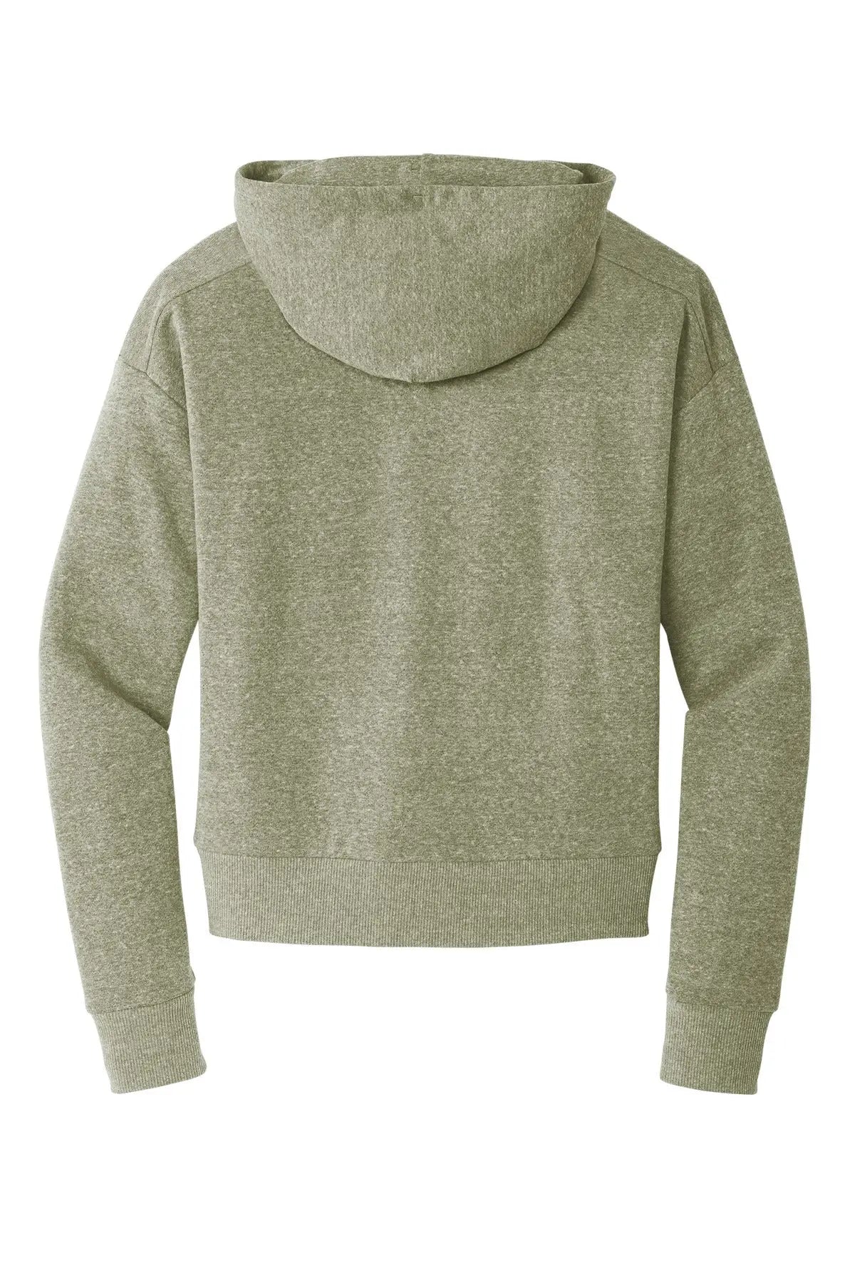 District Dt1311 Women’s Perfect Tri Fleece 1/2-zip Pullover - Military Green Frost