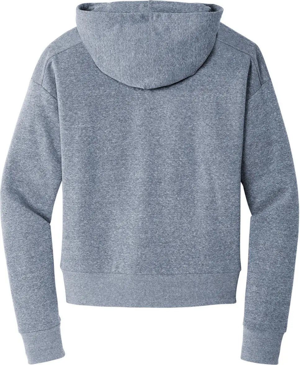 District Dt1311 Women’s Perfect Tri Fleece 1/2-zip Pullover - Navy Frost