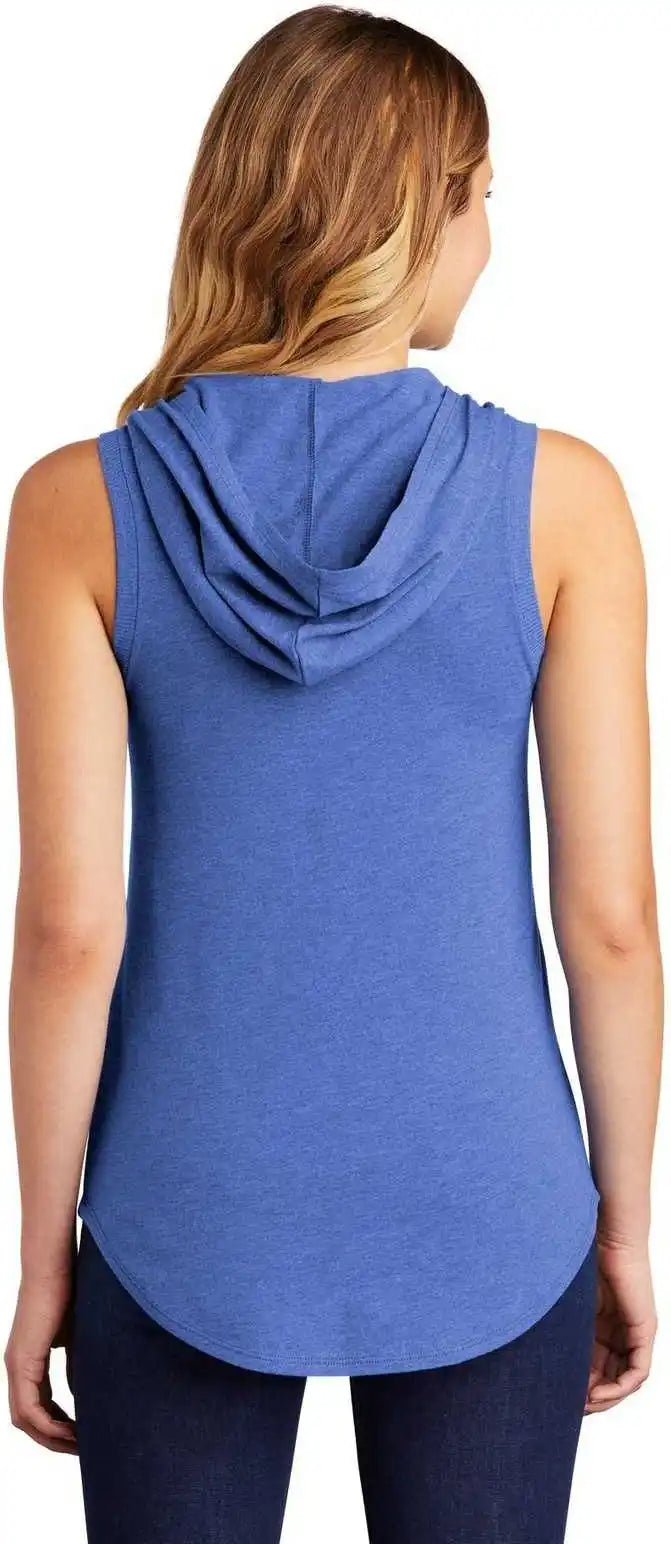 District Dt1375 Women’s Perfect Tri Sleeveless Hoodie - Royal Frost