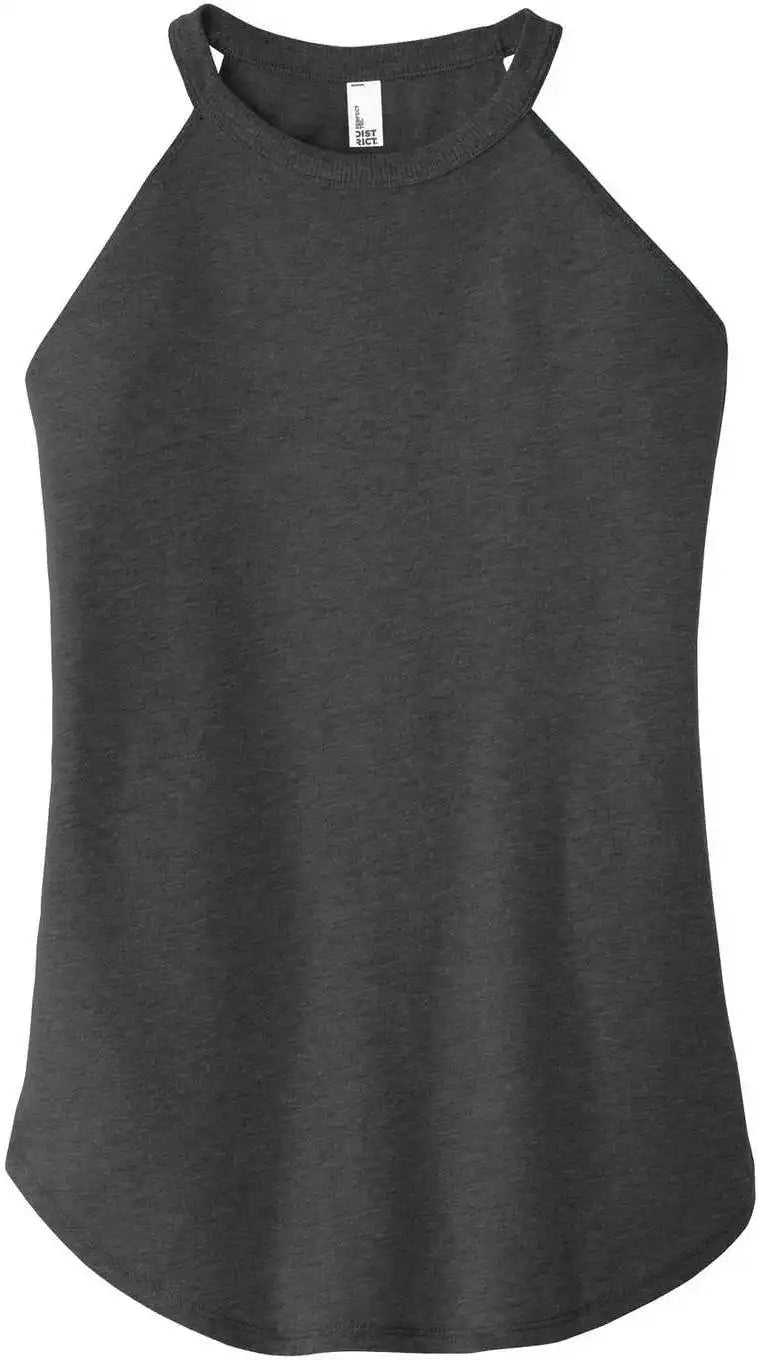 District Dt137l Women’s Perfect Tri Rocker Tank Black Frost