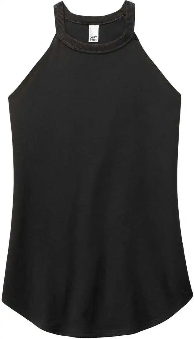 District Dt137l Women’s Perfect Tri Rocker Tank Black