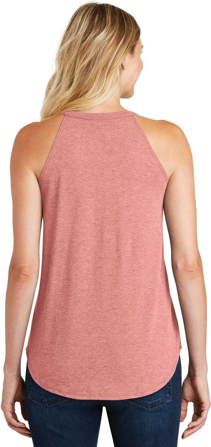 District Dt137l Women’s Perfect Tri Rocker Tank - Blush Frost