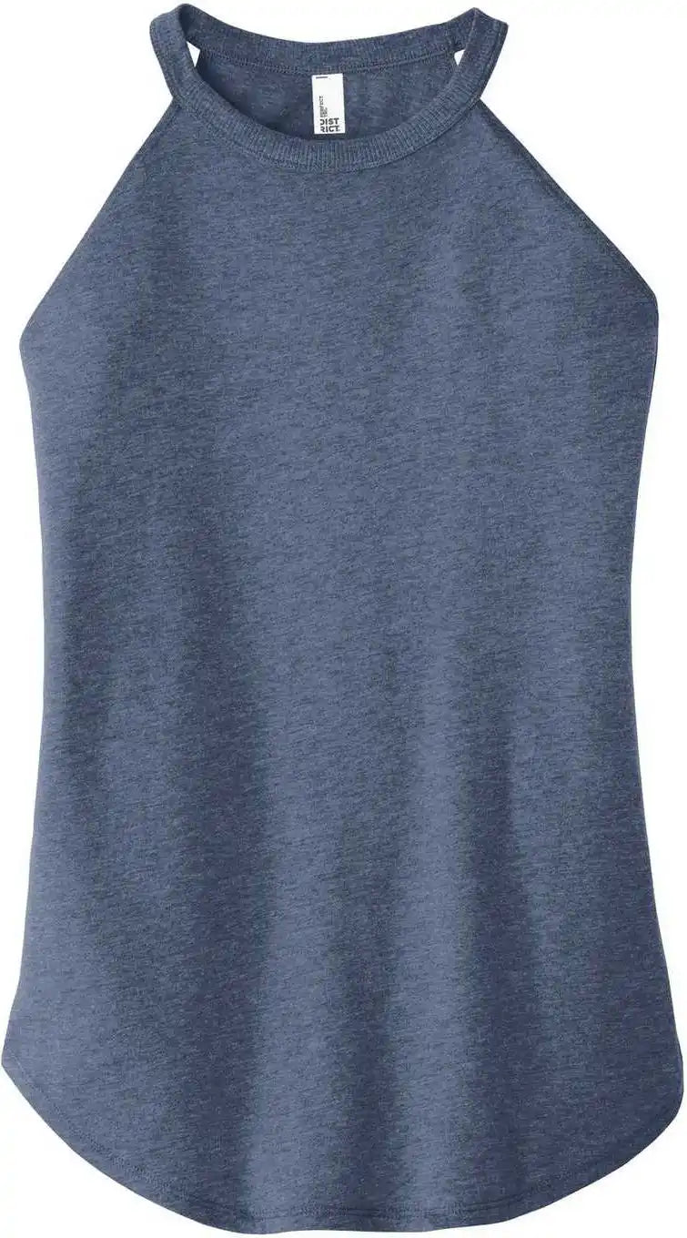 District Dt137l Women’s Perfect Tri Rocker Tank Navy Frost