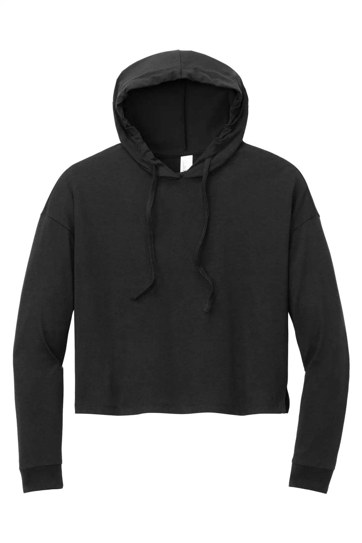 District Dt1390l Women’s Perfect Tri Midi Long Sleeve Hoodie - Black