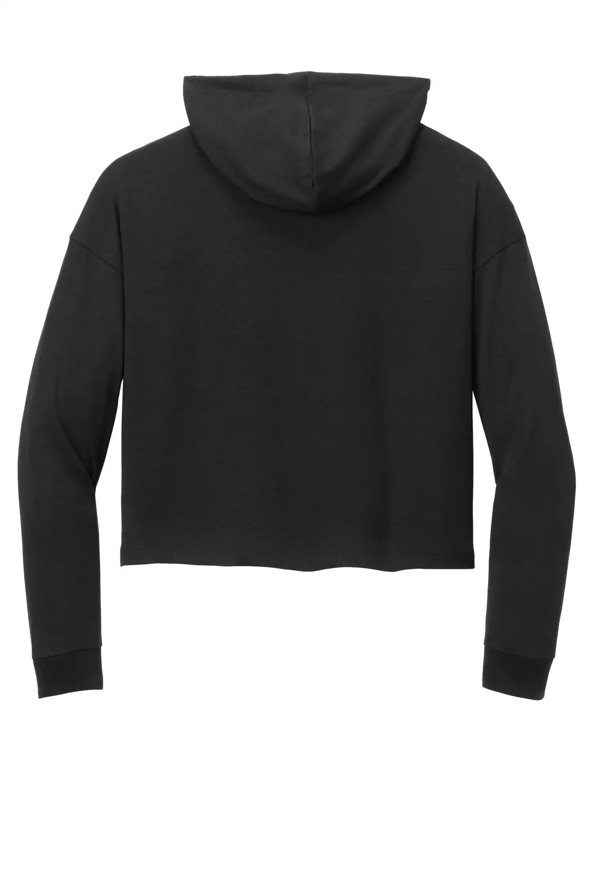 District Dt1390l Women’s Perfect Tri Midi Long Sleeve Hoodie - Black