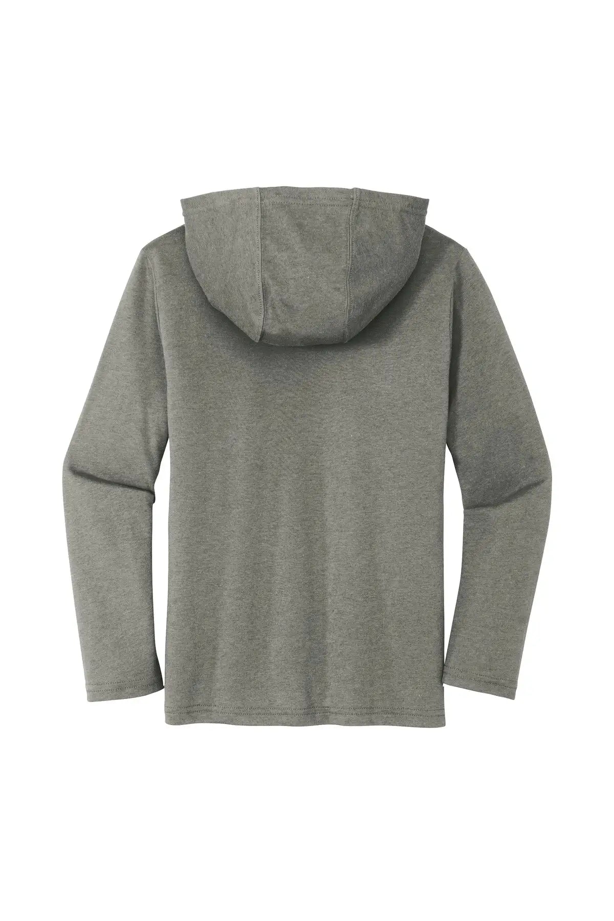 District Dt139y Youth Perfect Tri Long Sleeve Hoodie - Gray Frost