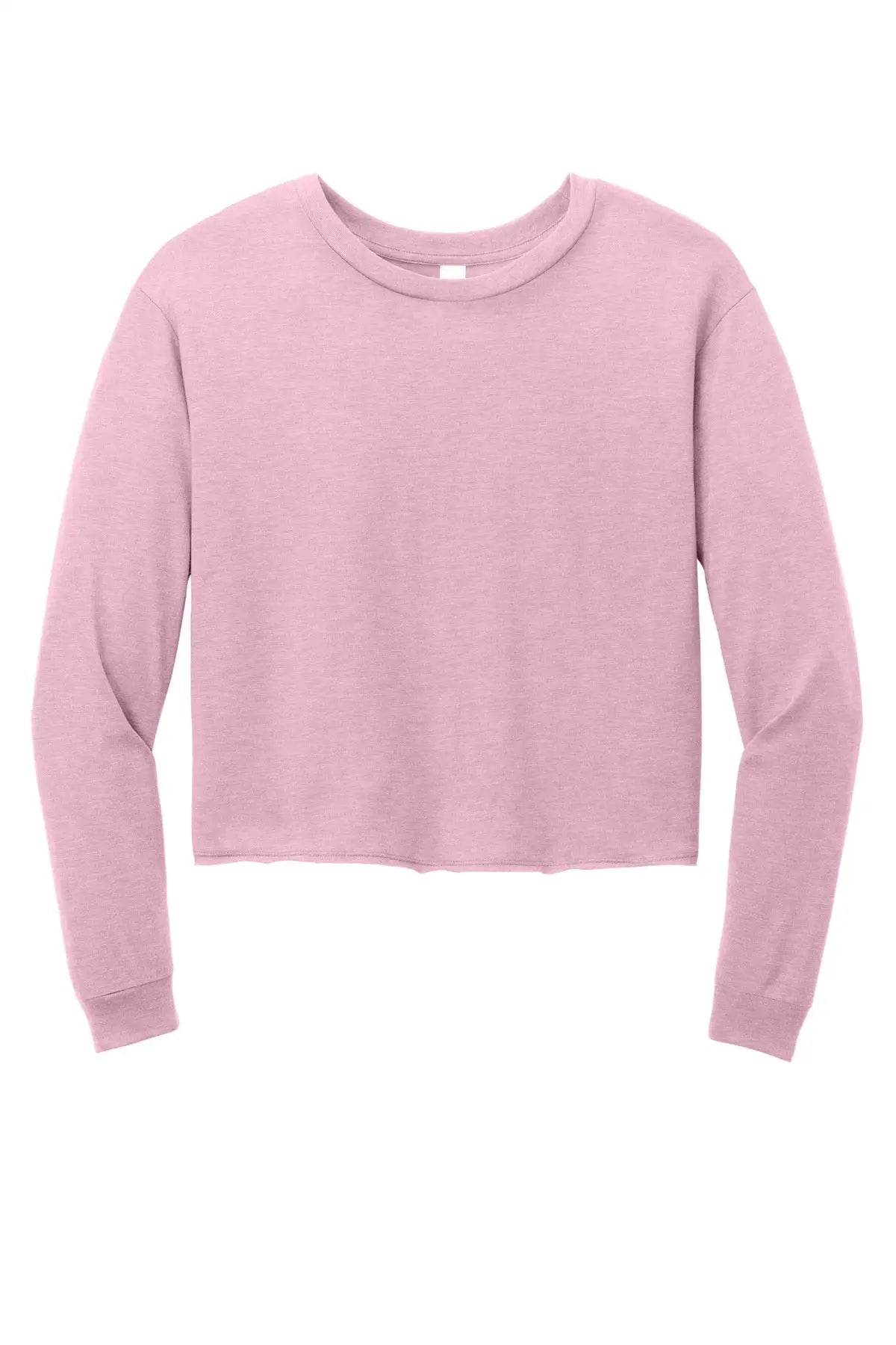 District Dt141 Women’s Perfect Tri Midi Long Sleeve Tee - Wisteria Heather