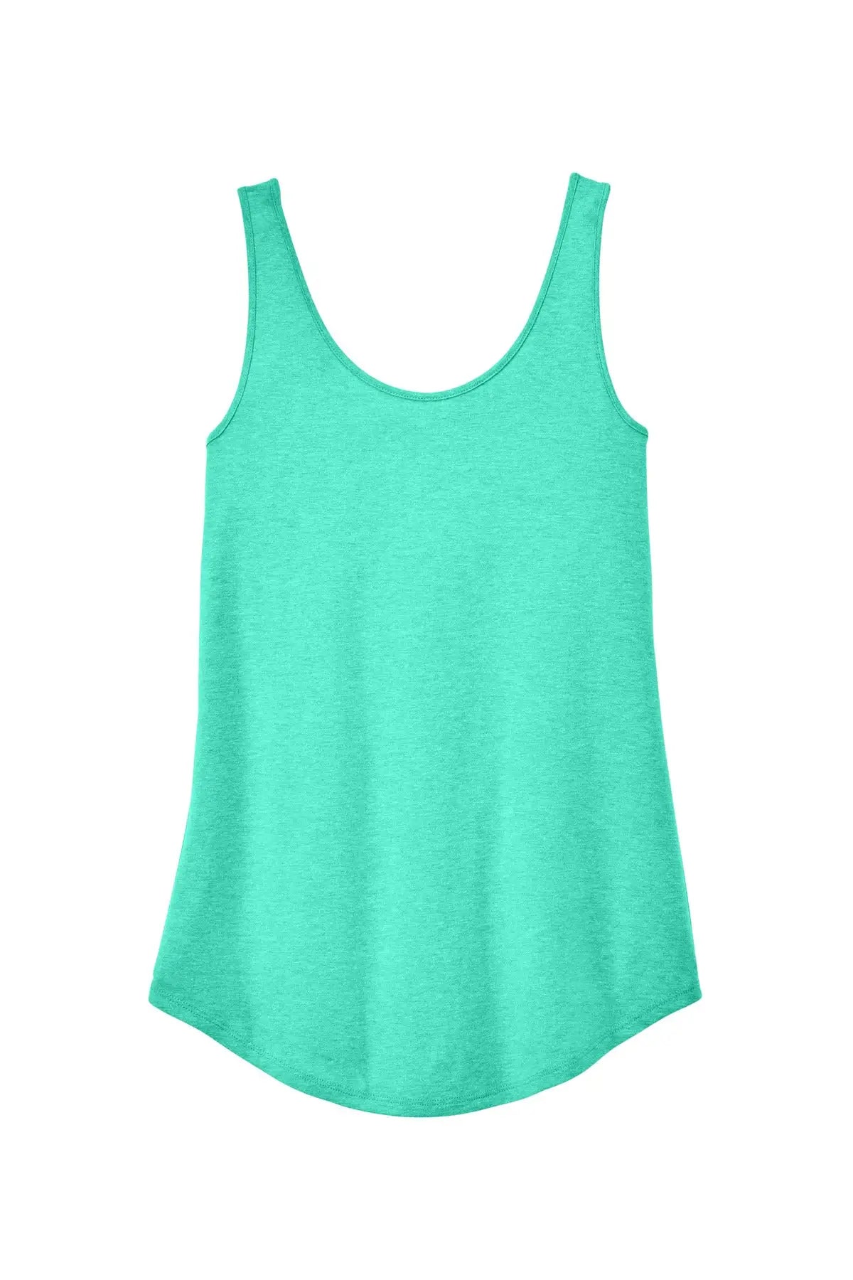 District Dt151 Women’s Perfect Tri Relaxed Tank - Aqua Heather
