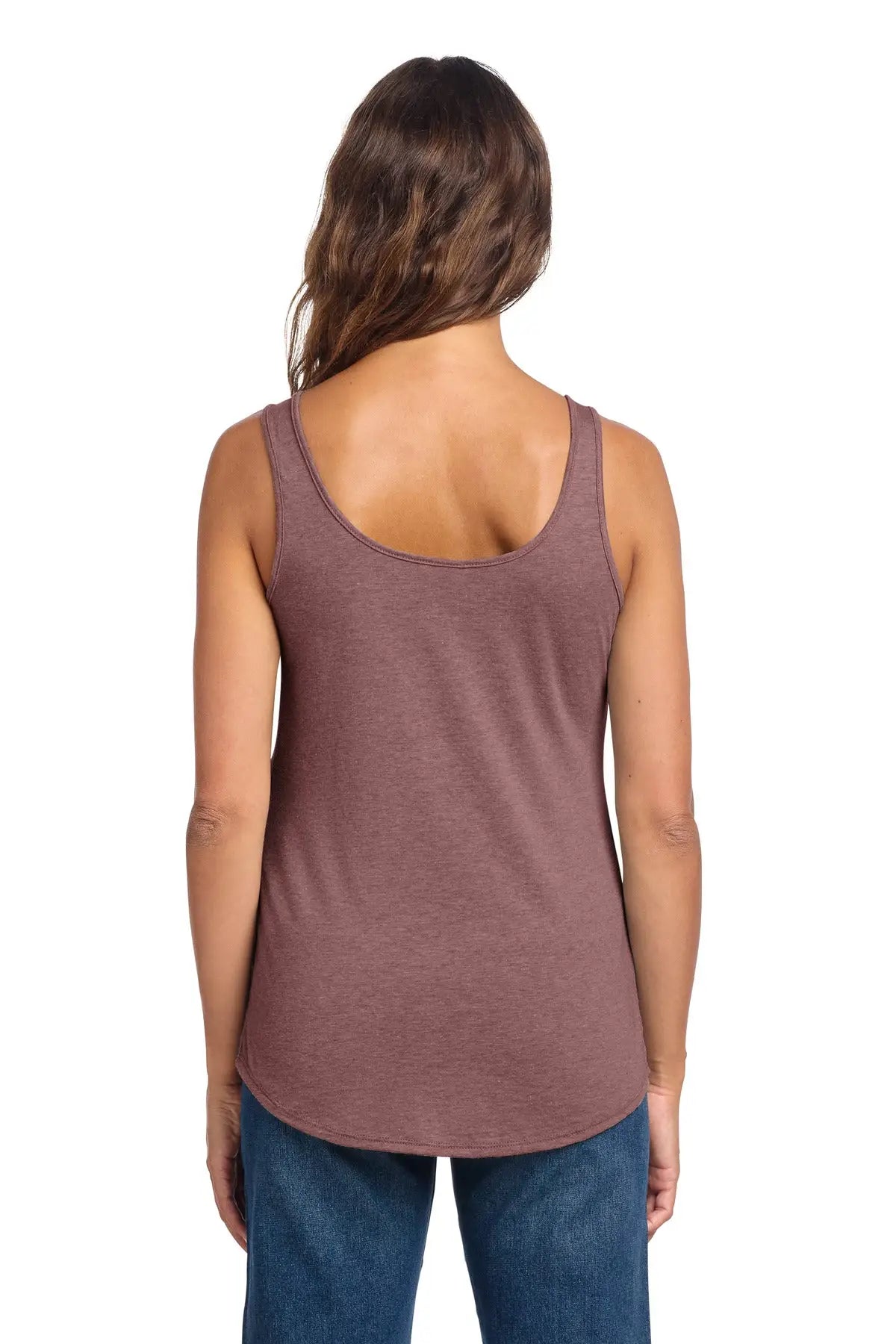 District Dt151 Women’s Perfect Tri Relaxed Tank - Blush Frost