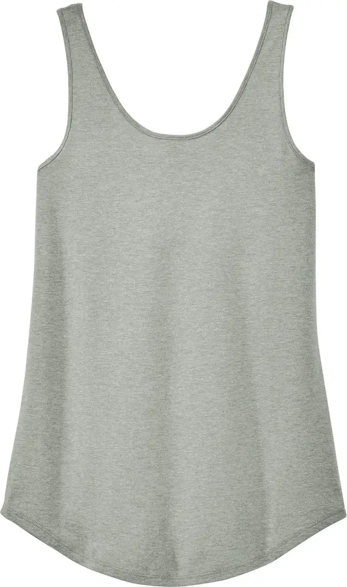 District Dt151 Women’s Perfect Tri Relaxed Tank - Heathered Gray - Ladies Xs