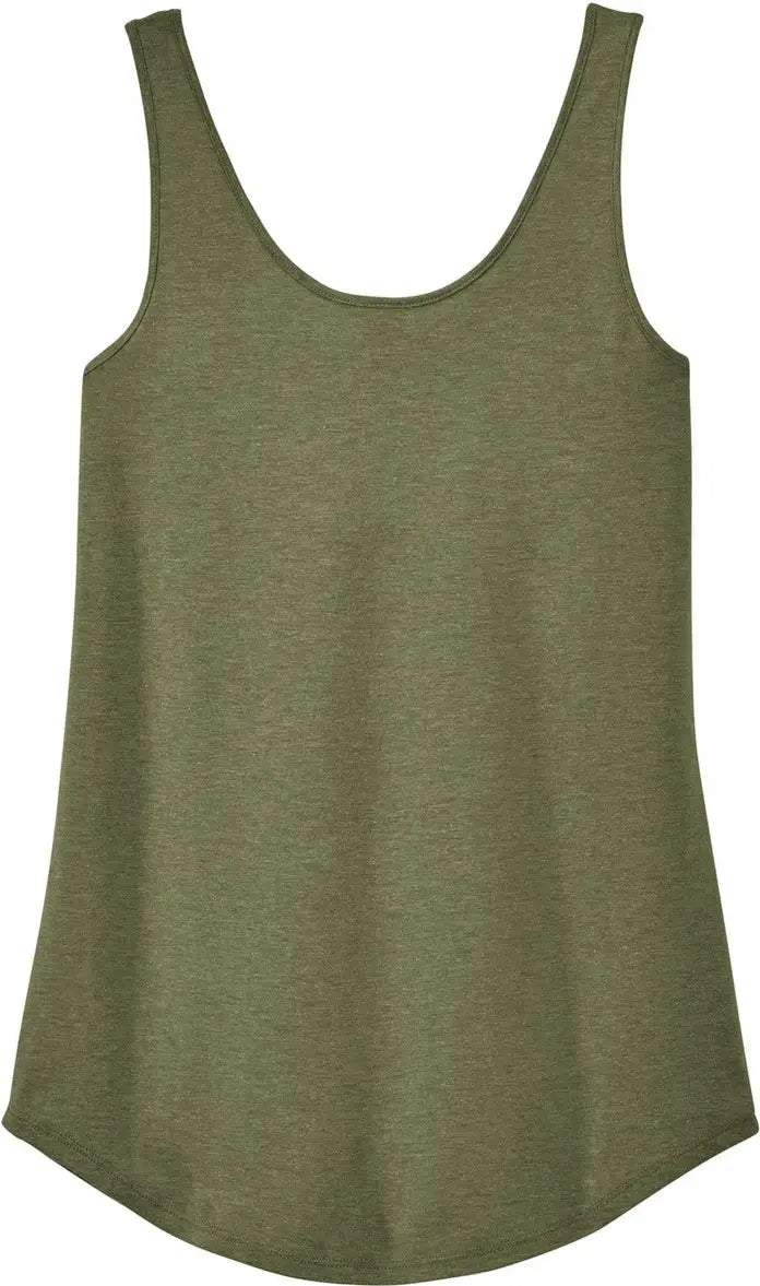 District Dt151 Women’s Perfect Tri Relaxed Tank - Military Green Frost