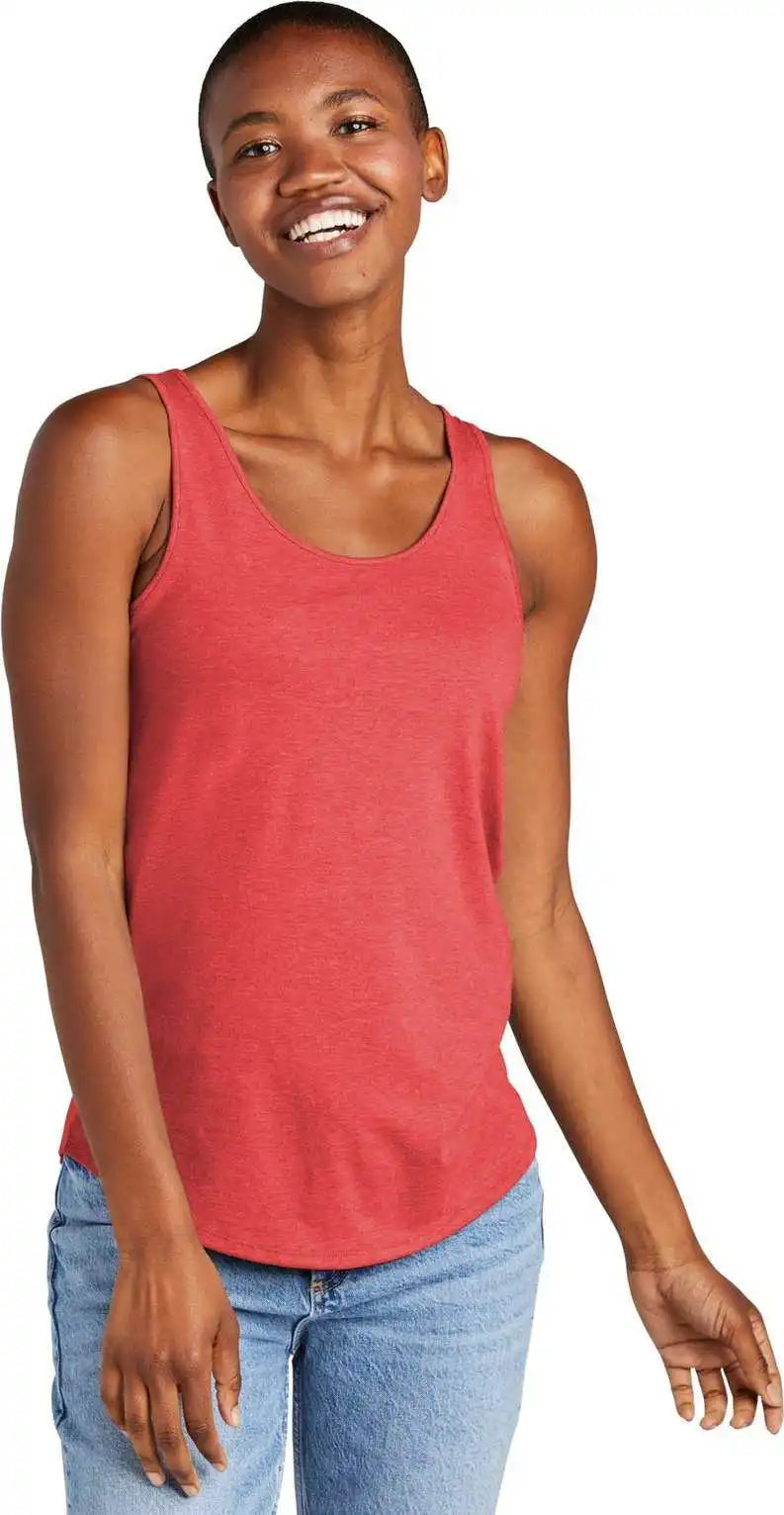 District Dt151 Women’s Perfect Tri Relaxed Tank Red Frost