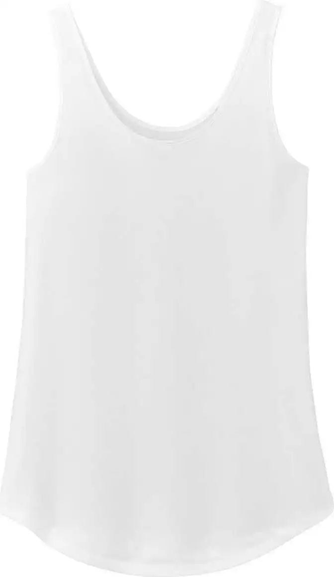 District Dt151 Women’s Perfect Tri Relaxed Tank - White