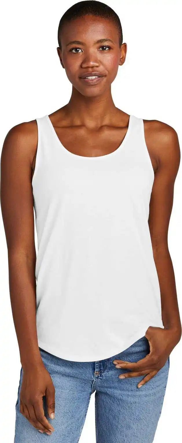 District Dt151 Women’s Perfect Tri Relaxed Tank - White