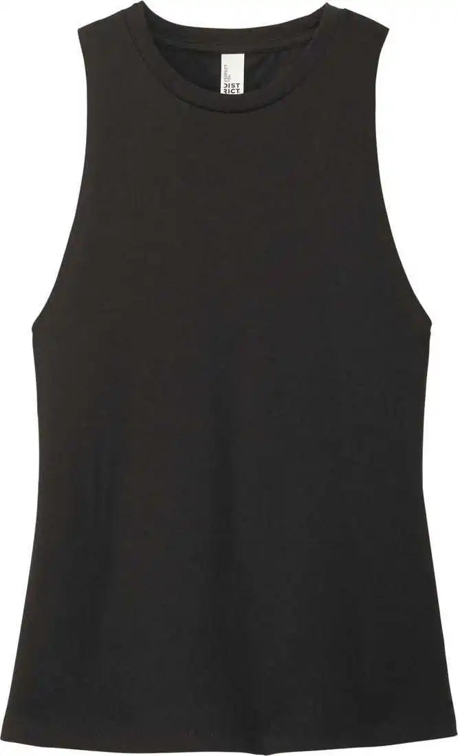 District Dt153 Women’s Perfect Tri Muscle Tank Black