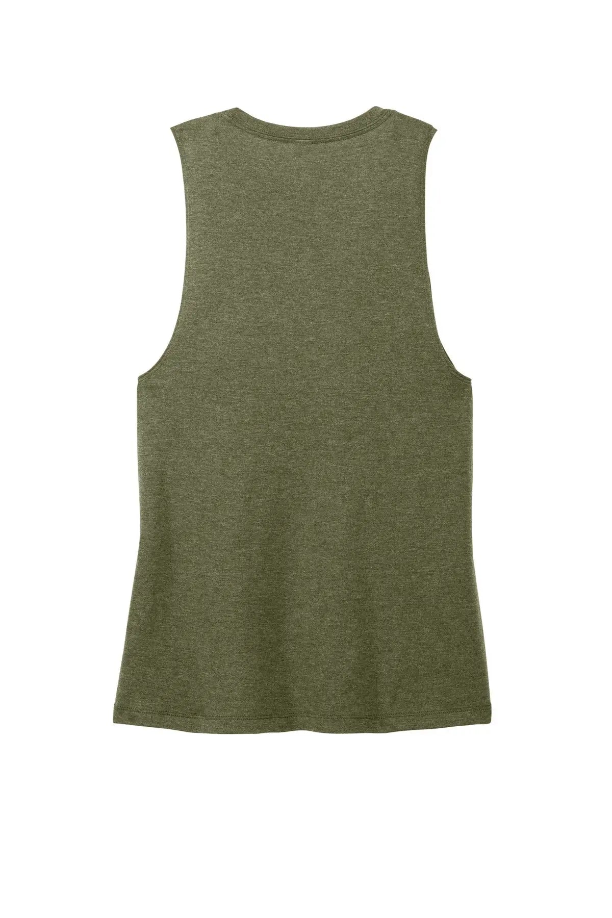 District Dt153 Women’s Perfect Tri Muscle Tank - Military Green Frost