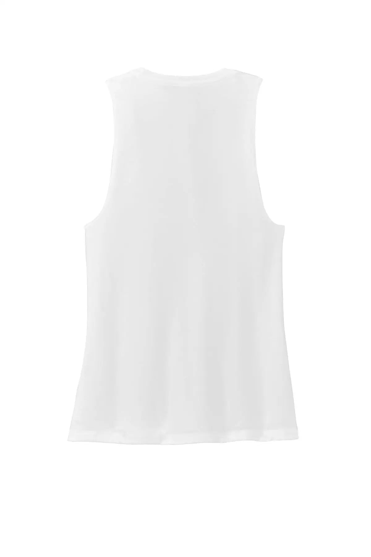District Dt153 Women’s Perfect Tri Muscle Tank - Red Frost - Ladies m
