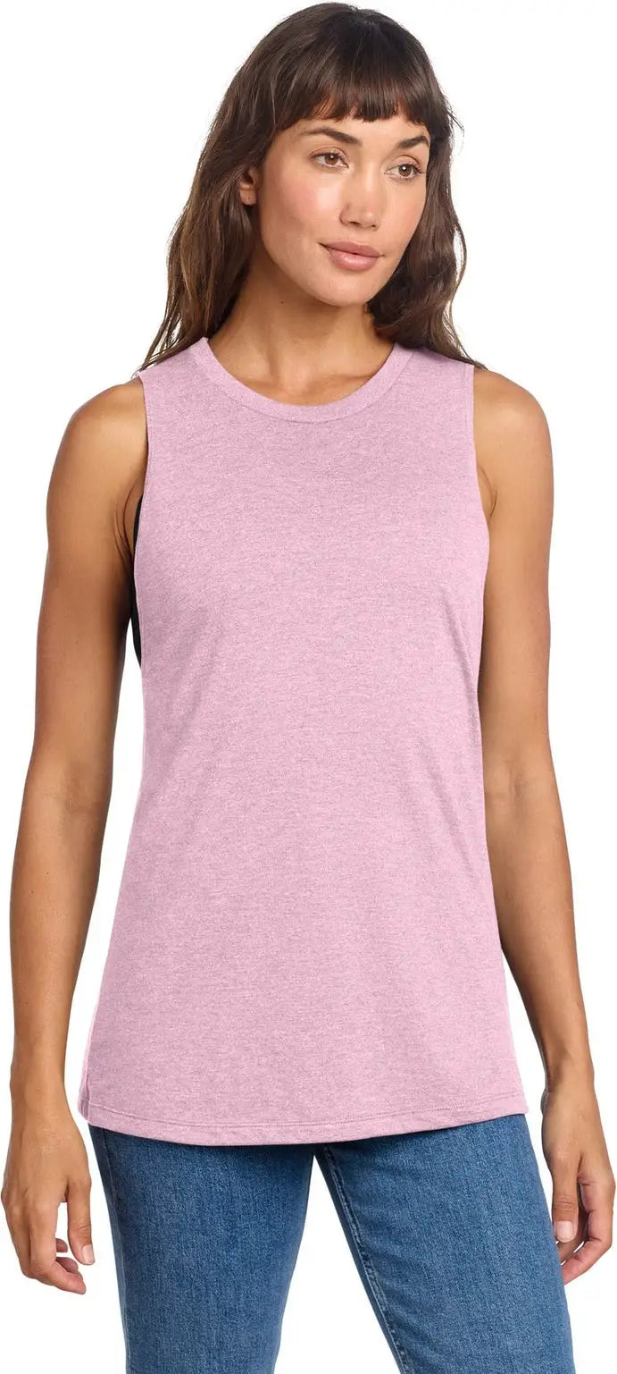 District Dt153 Women’s Perfect Tri Muscle Tank - Wisteria Heather - Ladies Xs