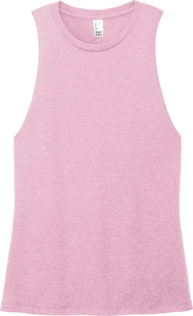 District Dt153 Women’s Perfect Tri Muscle Tank - Wisteria Heather