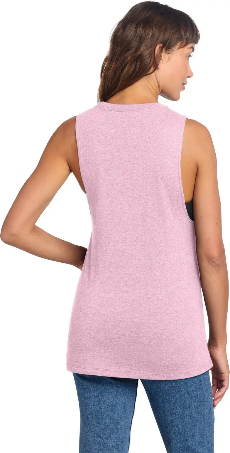 District Dt153 Women’s Perfect Tri Muscle Tank - Wisteria Heather