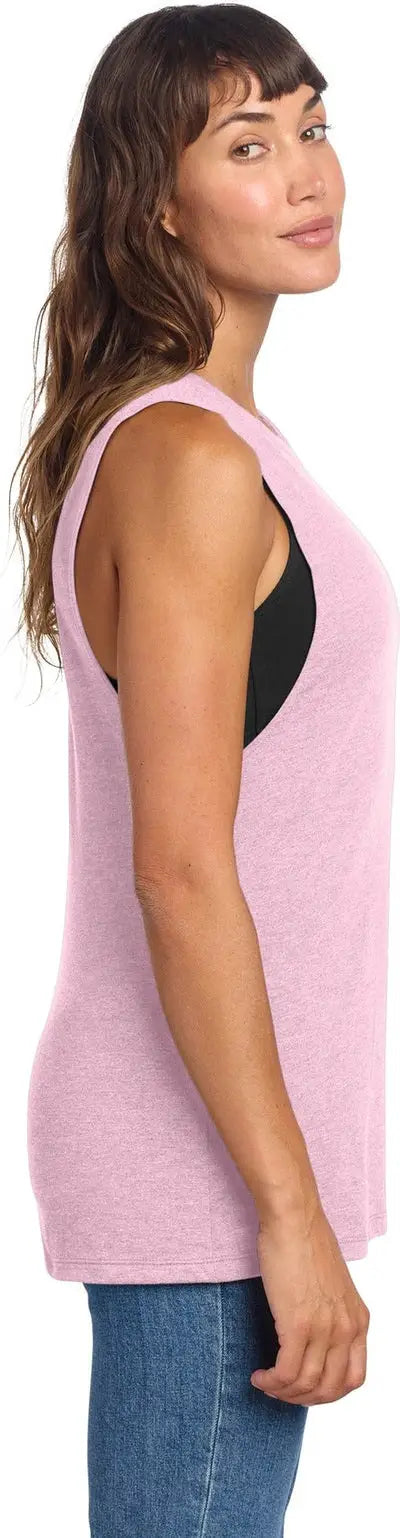 District Dt153 Women’s Perfect Tri Muscle Tank - Wisteria Heather