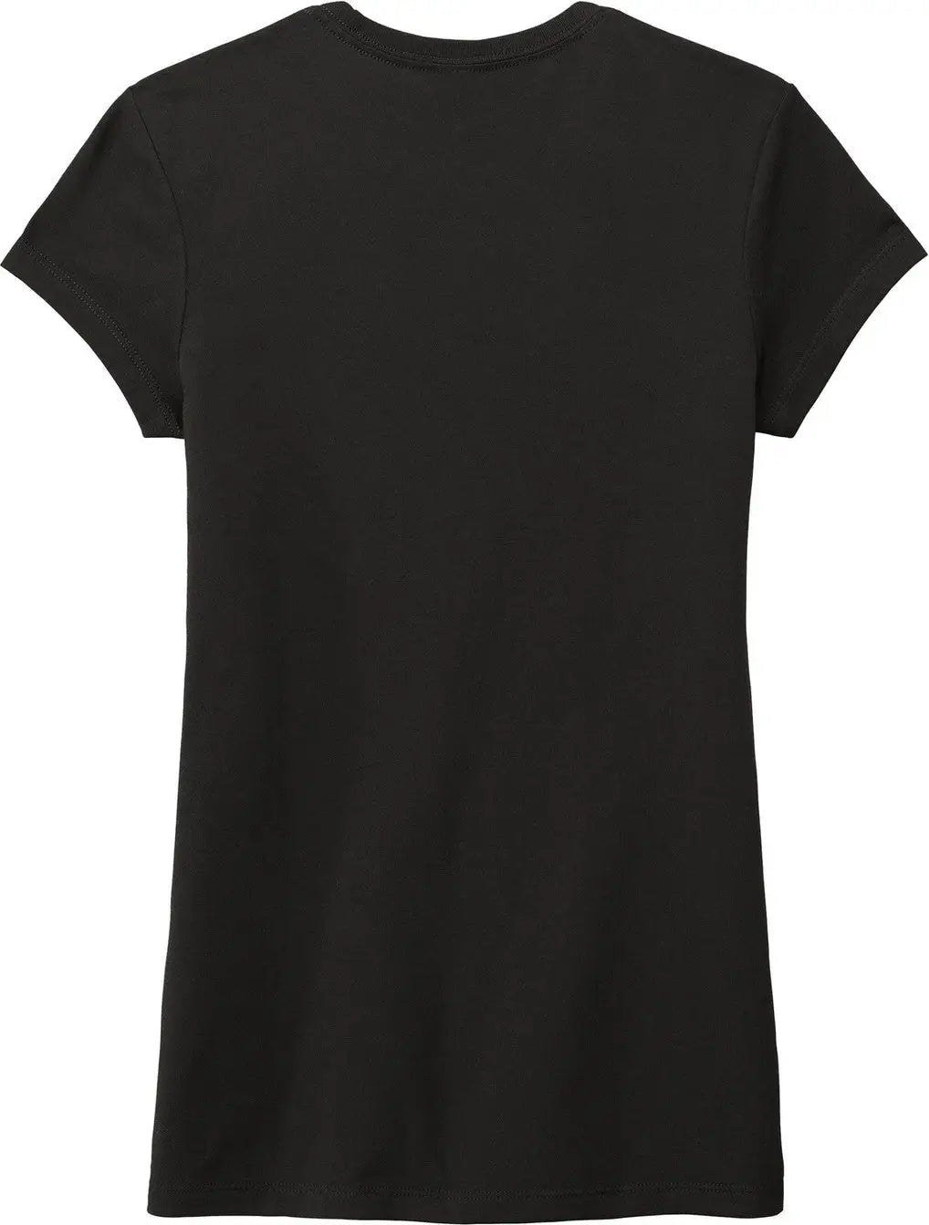 District Dt155 Women’s Fitted Perfect Tri Tee - Black - Ladies Xs