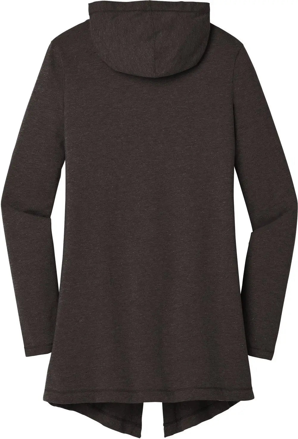 District Dt156 Women’s Perfect Tri Hooded Cardigan - Black Frost