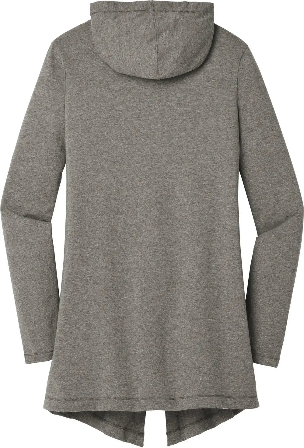 District Dt156 Women’s Perfect Tri Hooded Cardigan - Gray Frost