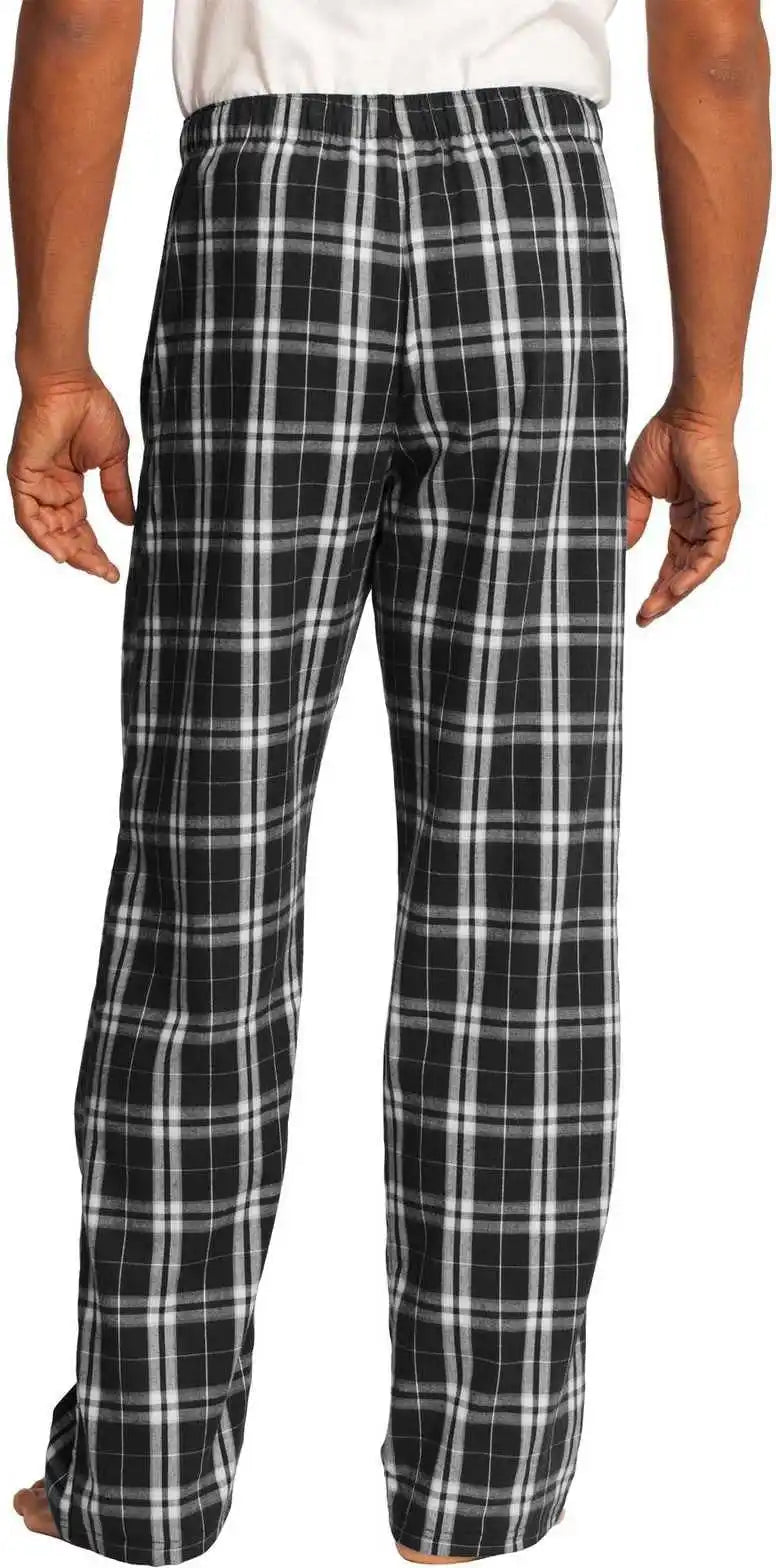 District Dt1800 Flannel Plaid Pant - Black