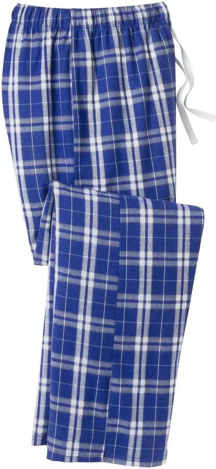District Dt1800 Flannel Plaid Pant - Deep Royal