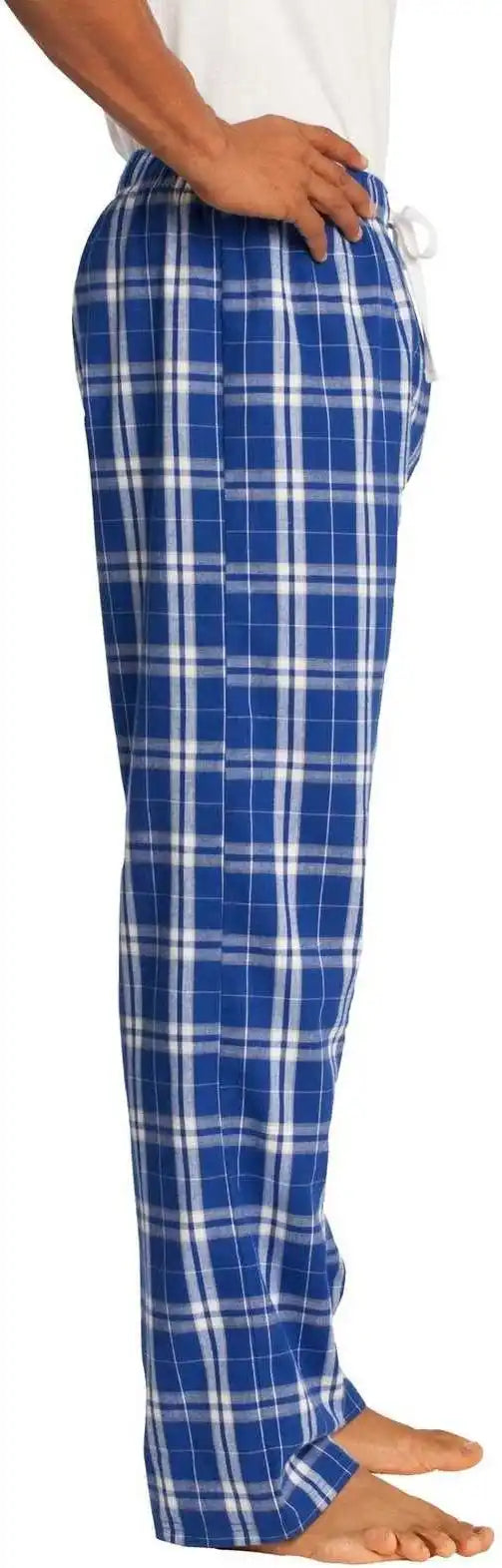 District Dt1800 Flannel Plaid Pant - Deep Royal