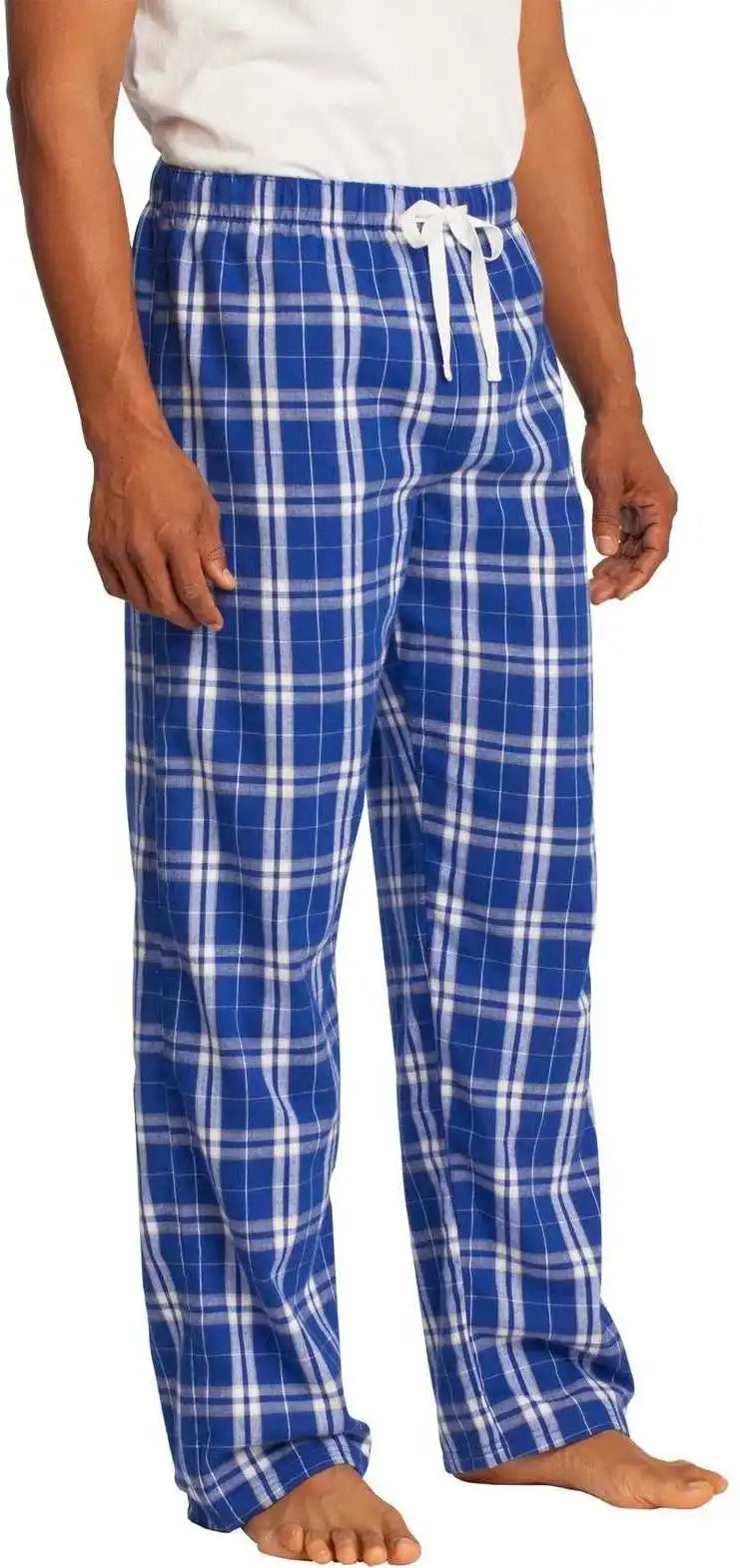 District Dt1800 Flannel Plaid Pant - Deep Royal