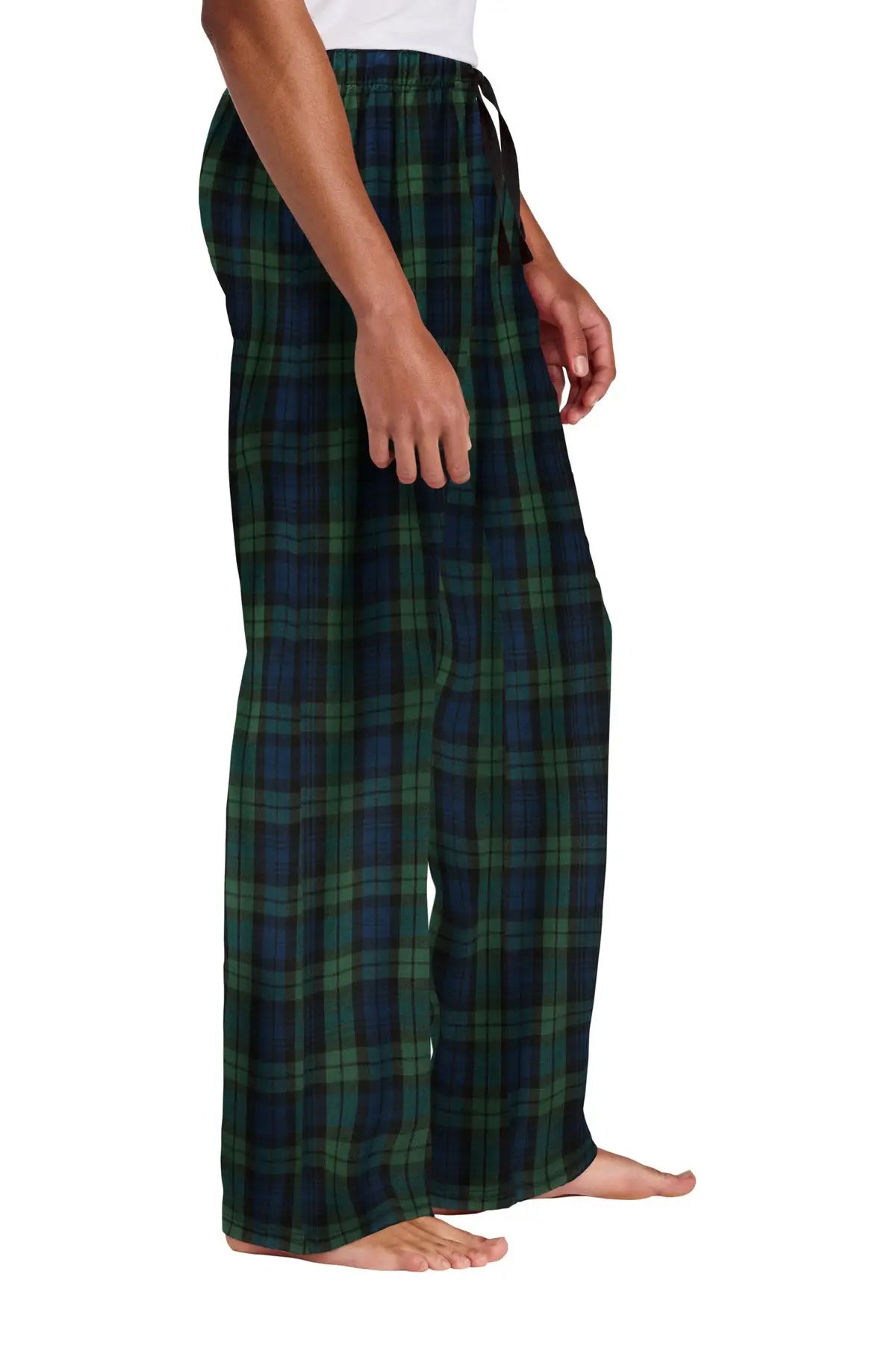 District Dt1800 Flannel Plaid Pant - Forest Green Team Navy Black Watch