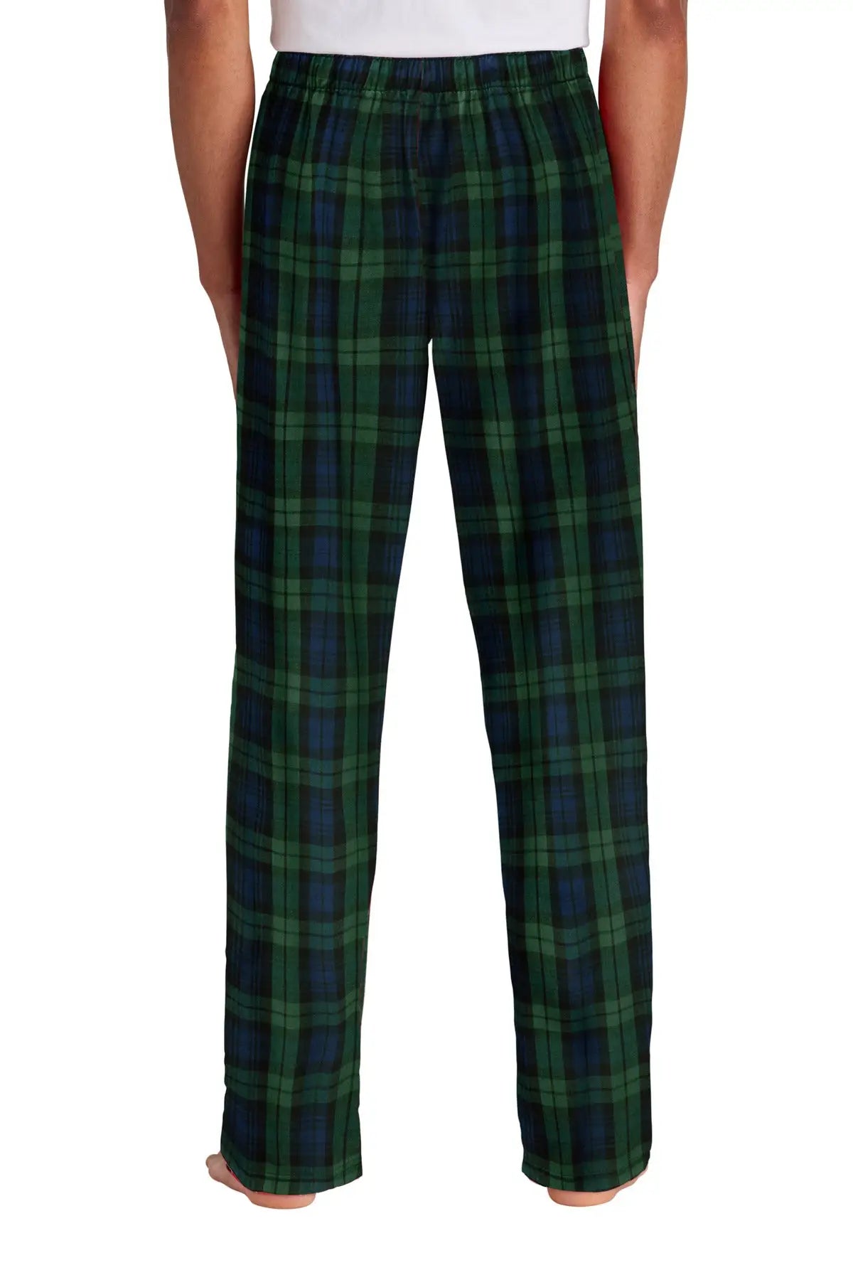 District Dt1800 Flannel Plaid Pant - Forest Green Team Navy Black Watch