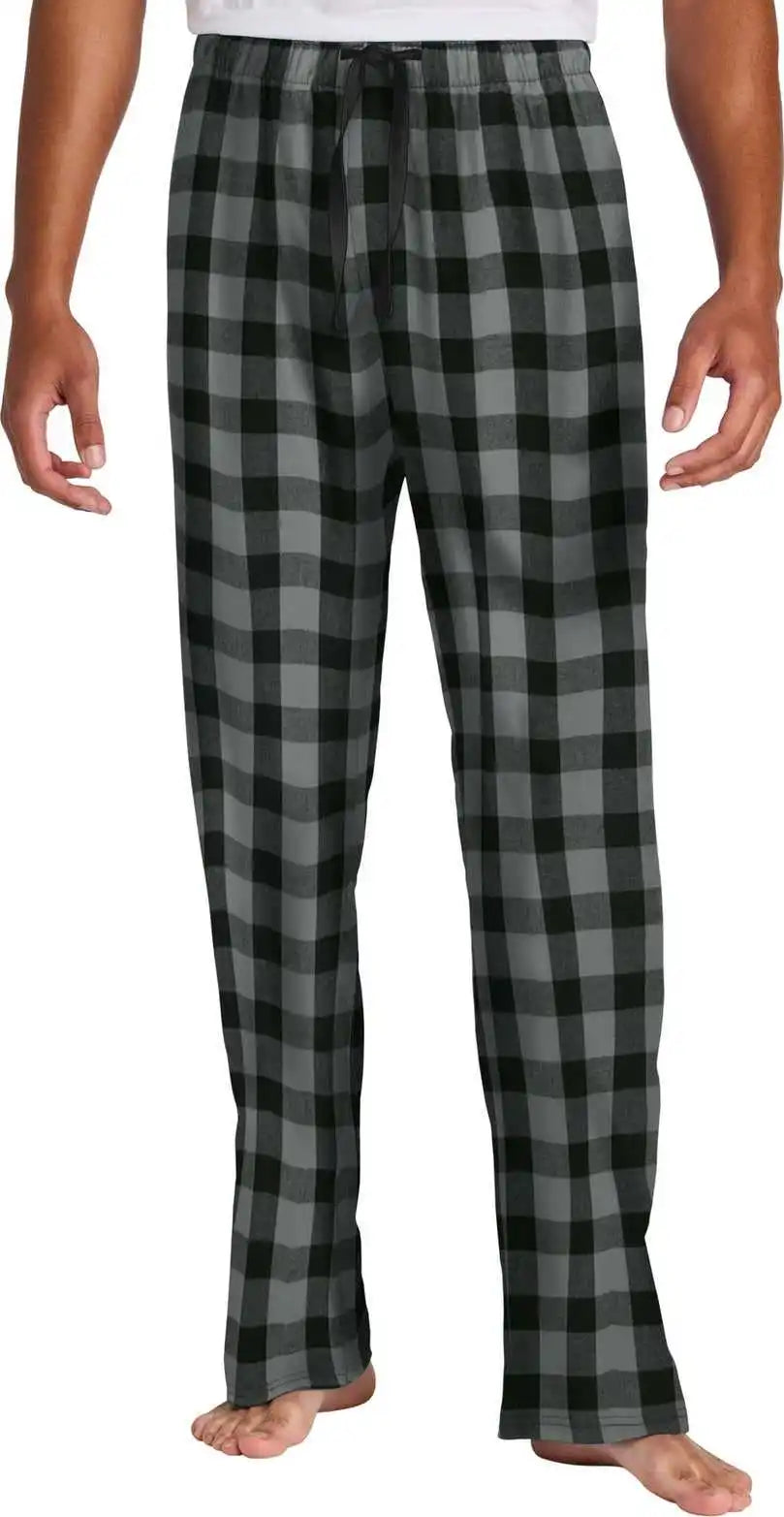 District Dt1800 Flannel Plaid Pant - G/bkbfflck