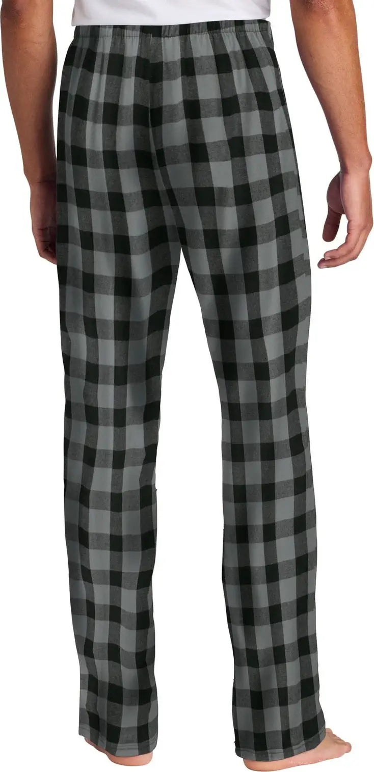 District Dt1800 Flannel Plaid Pant - Gray Black Buffalo Check