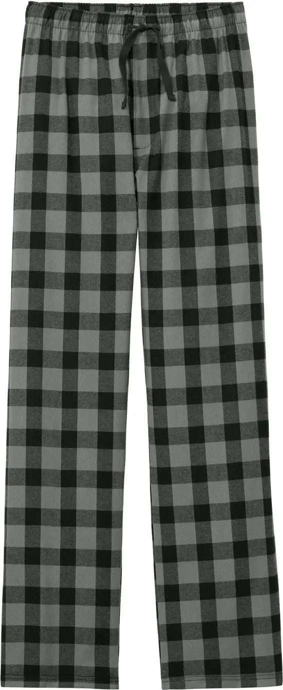 District Dt1800 Flannel Plaid Pant - Gray Black Buffalo Check