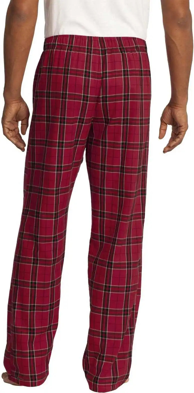 District Dt1800 Flannel Plaid Pant New Red