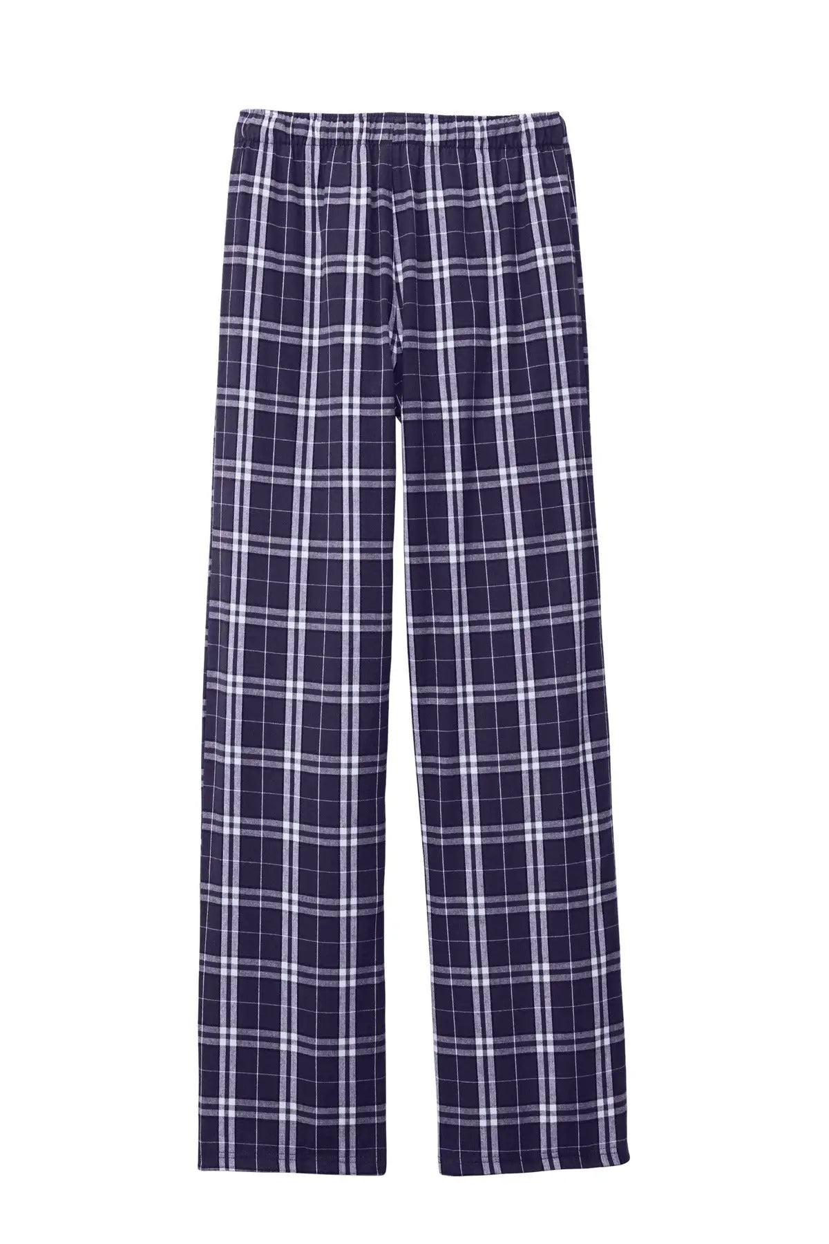 District Dt1800 Flannel Plaid Pant - Purple White
