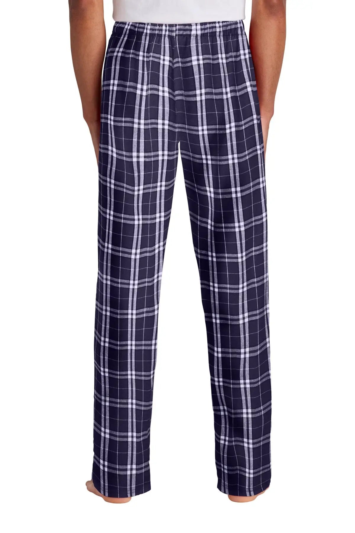 District Dt1800 Flannel Plaid Pant - Purple White