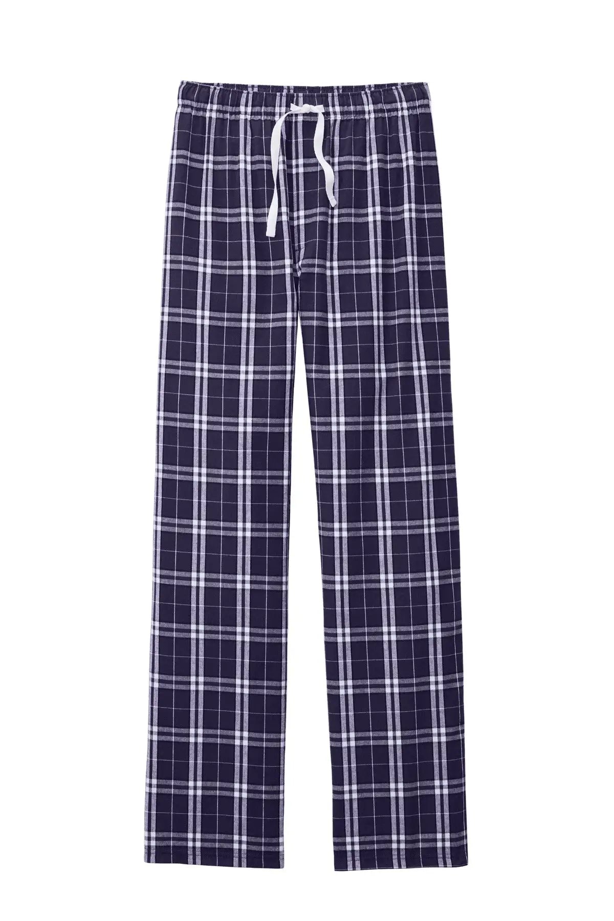 District Dt1800 Flannel Plaid Pant - Purple White