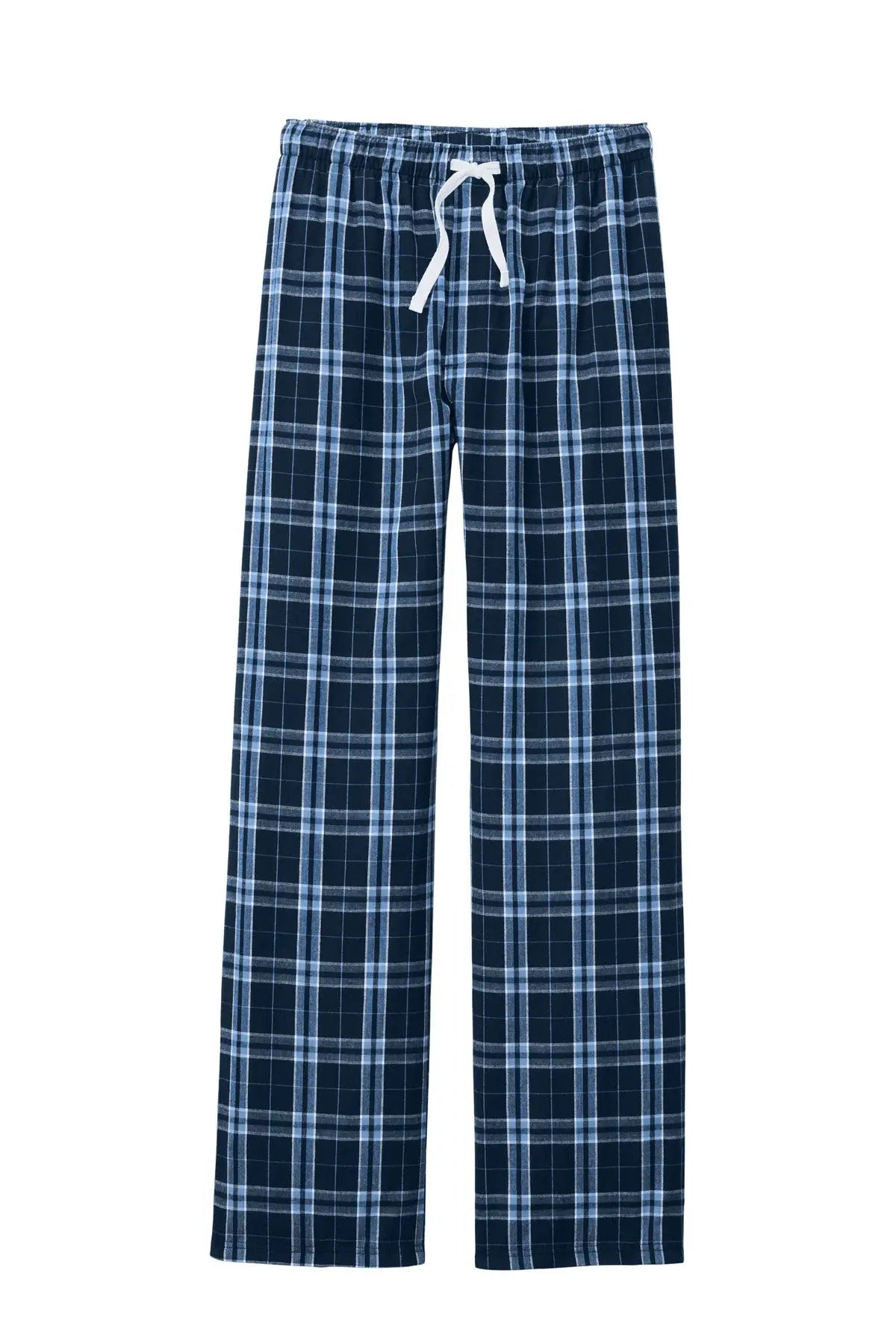 District Dt1800 Flannel Plaid Pant - True Navy Carolina Blue