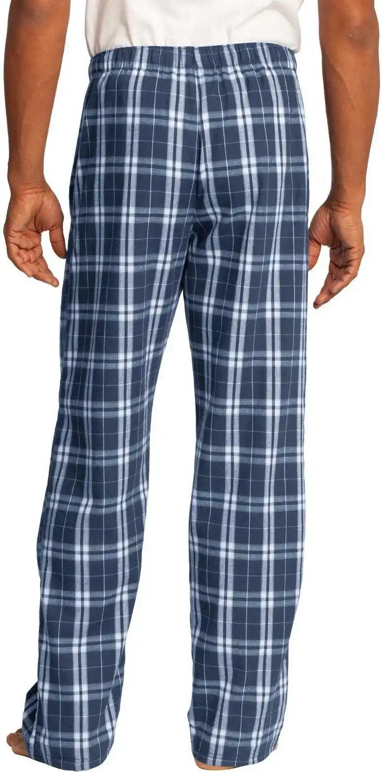 District Dt1800 Flannel Plaid Pant - True Navy