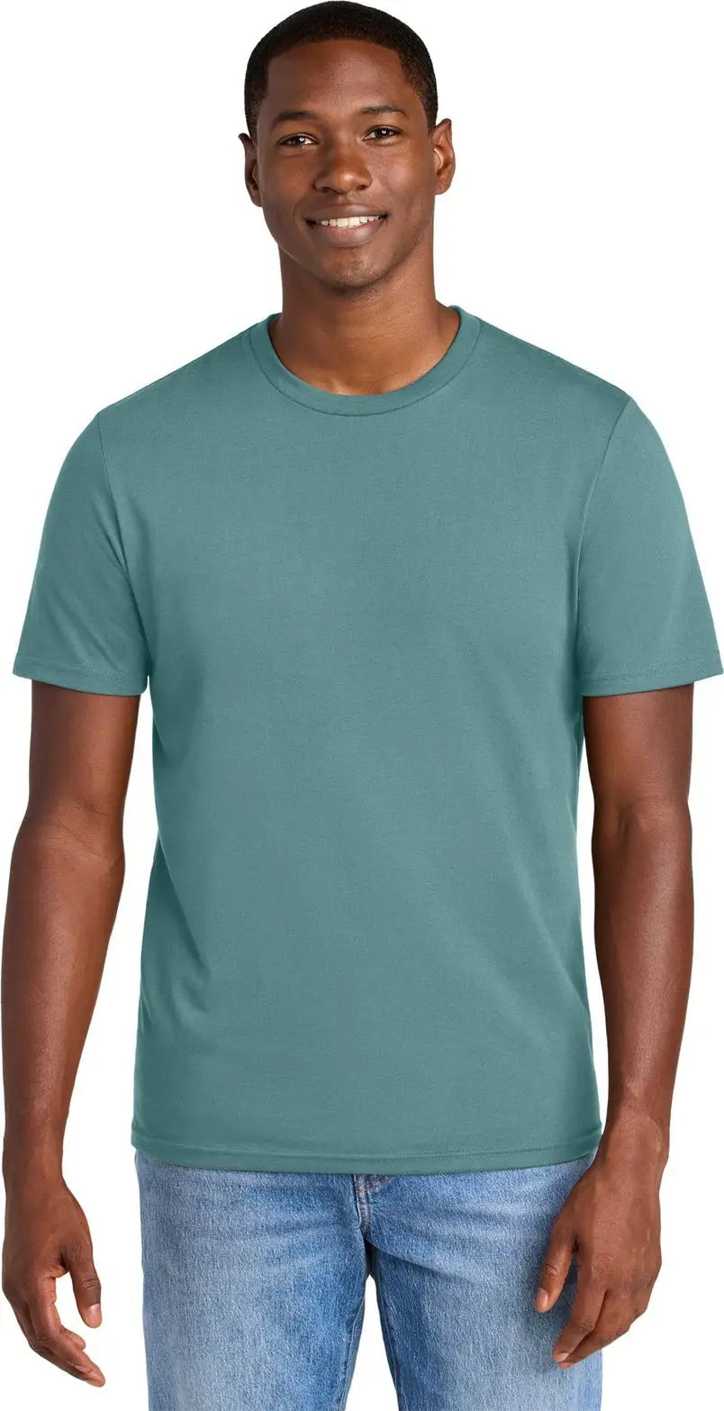 District Dt184 Perfect Weight Cvc Tee - Bluestone - Adult Xs